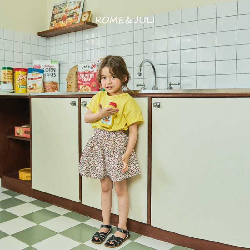Rome Juli - Korean Children Fashion - #prettylittlegirls - Flower banding Skirt Pants - 9