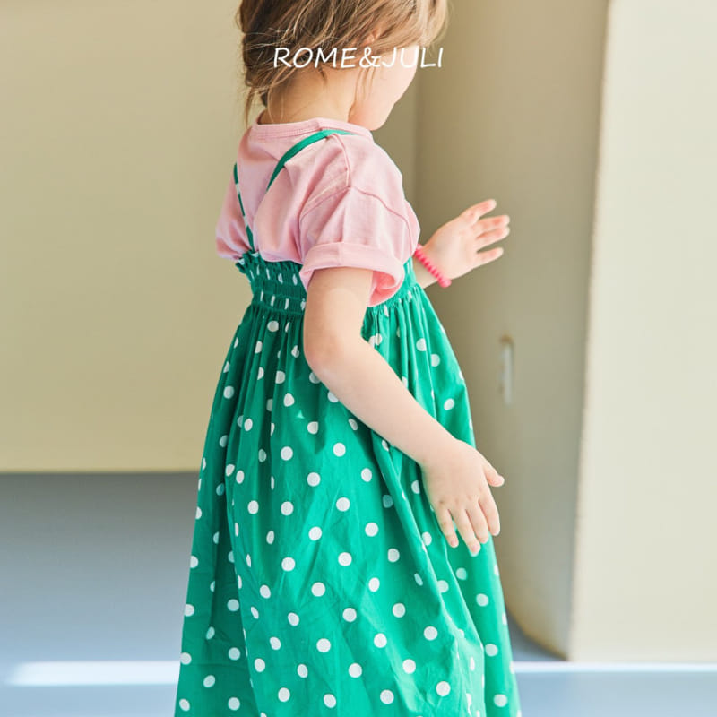 Rome Juli - Korean Children Fashion - #stylishchildhood - Dalart Dot Smocked One-piece - 8