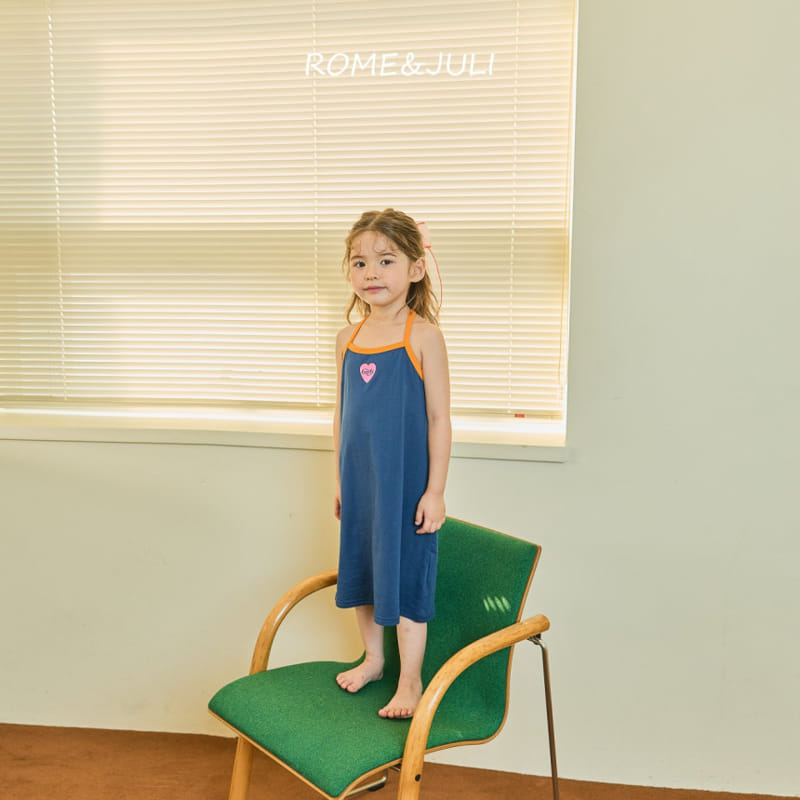 Rome Juli - Korean Children Fashion - #stylishchildhood - Kiki Heart String One-piece - 5