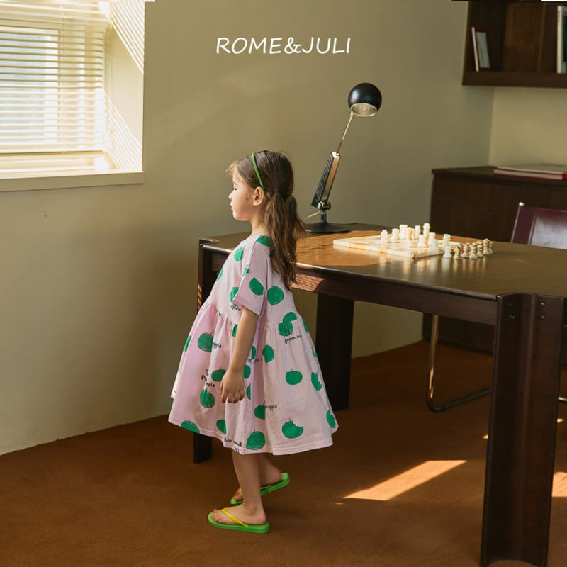 Rome Juli - Korean Children Fashion - #stylishchildhood - Apple Turing One-piece - 9