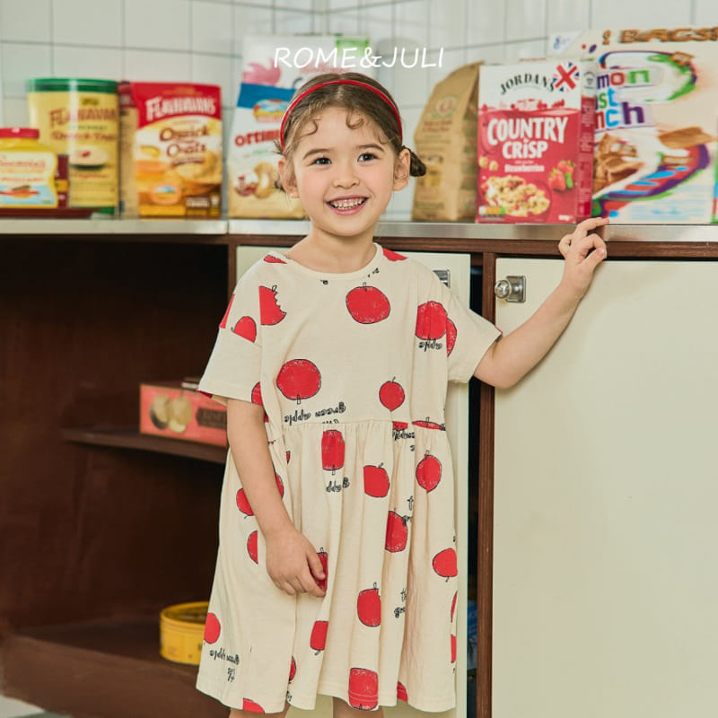 Rome Juli - Korean Children Fashion - #todddlerfashion - Apple Turing One-piece - 7