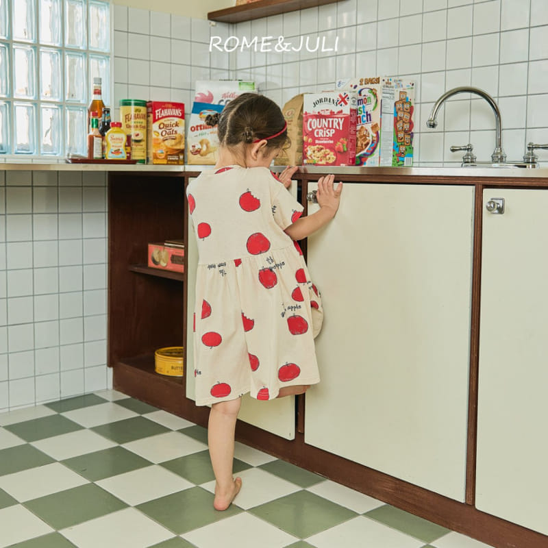 Rome Juli - Korean Children Fashion - #toddlerclothing - Apple Turing One-piece - 8