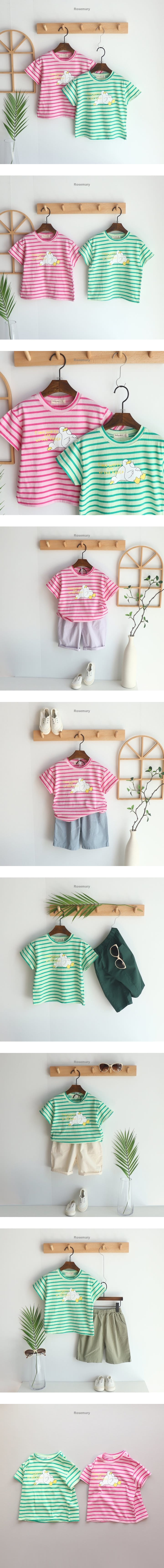 Rosemary - Korean Children Fashion - #fashionkids - Kid Stripes Tee