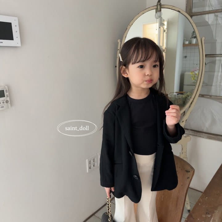 Saint Doll - Korean Children Fashion - #Kfashion4kids - Overfit Linen Jacket with Mom - 12