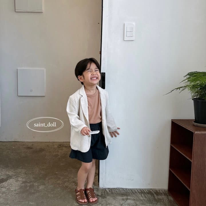 Saint Doll - Korean Children Fashion - #childofig - Overfit Linen Jacket with Mom - 3