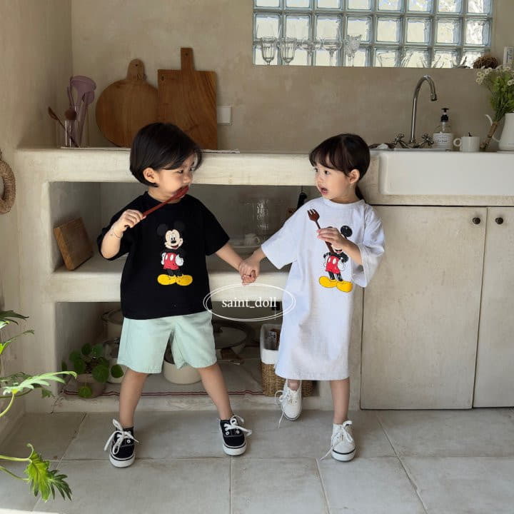 Saint Doll - Korean Children Fashion - #designkidswear - Crack M Tee with Mom - 10