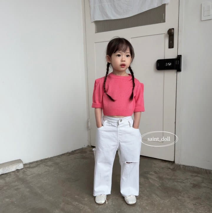 Saint Doll - Korean Children Fashion - #kidsstore - Jenny Knit Tee - 3