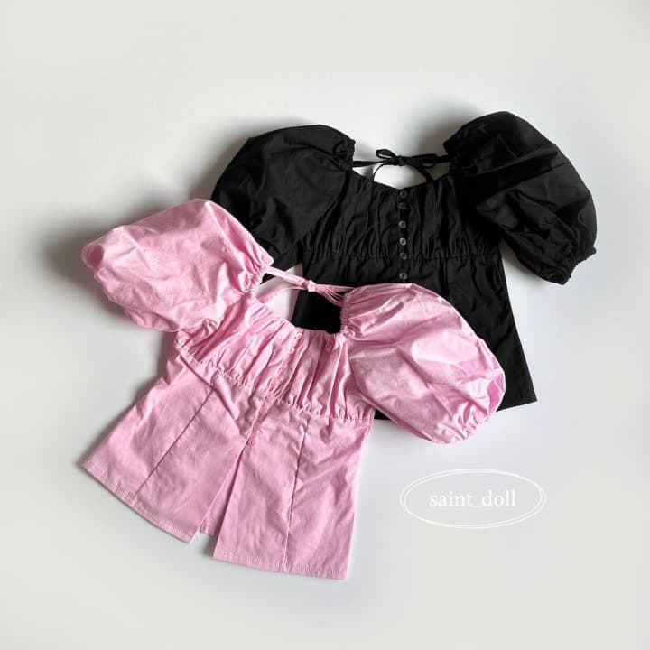 Saint Doll - Korean Children Fashion - #kidzfashiontrend - Shirring Button Blouse with Mom