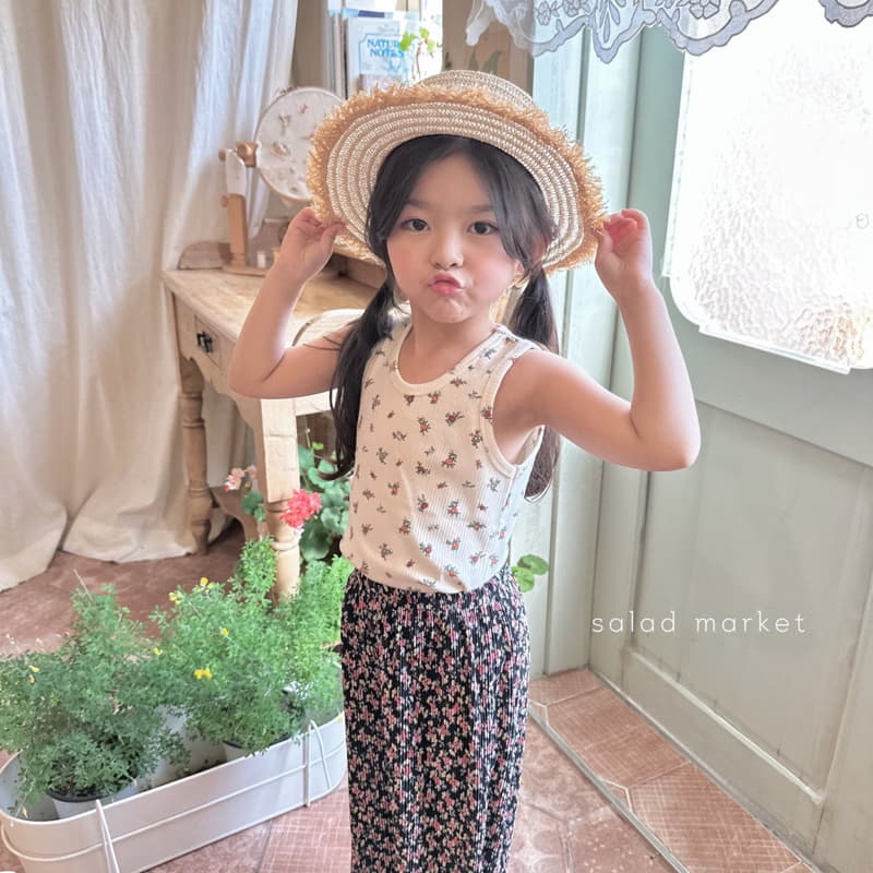 Salad Market - Korean Children Fashion - #childrensboutique - Flower Pleats Pants - 11