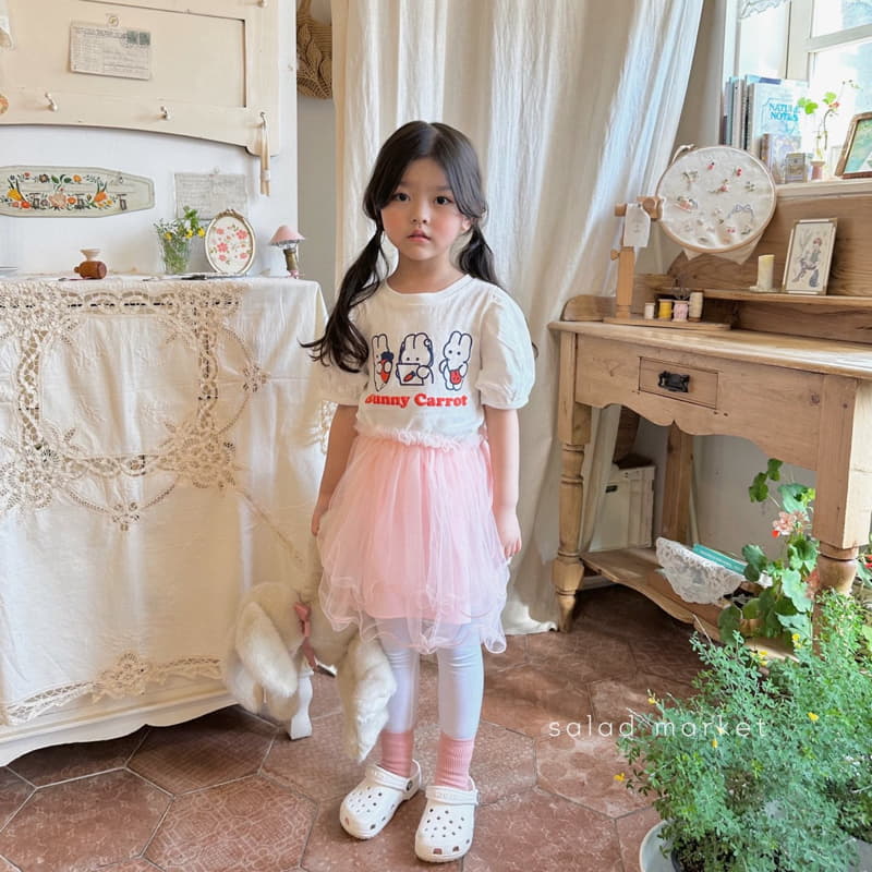 Salad Market - Korean Children Fashion - #kidsshorts - Bunny Tee - 4