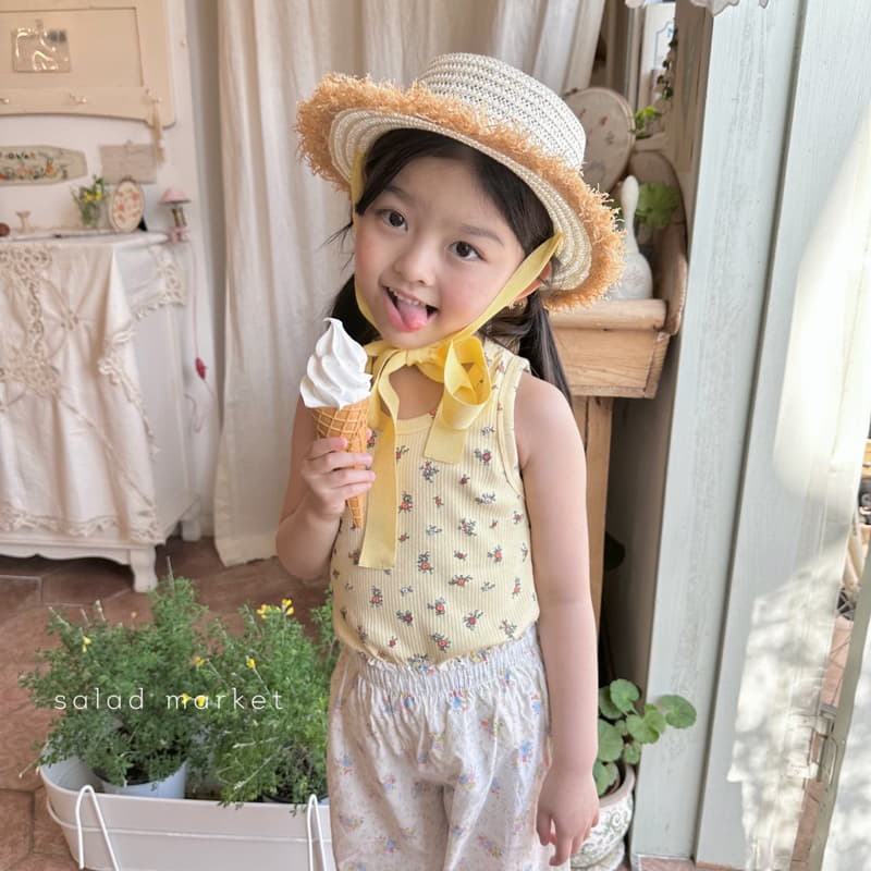Salad Market - Korean Children Fashion - #Kfashion4kids - Flower Sleeveless - 4