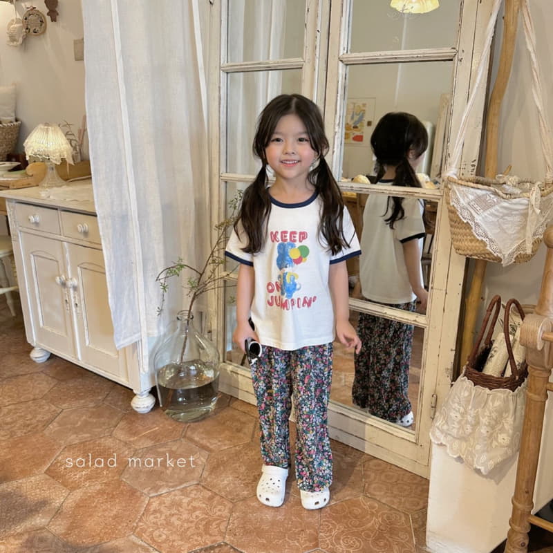 Salad Market - Korean Children Fashion - #littlefashionista - Flower Pleats Pants - 3
