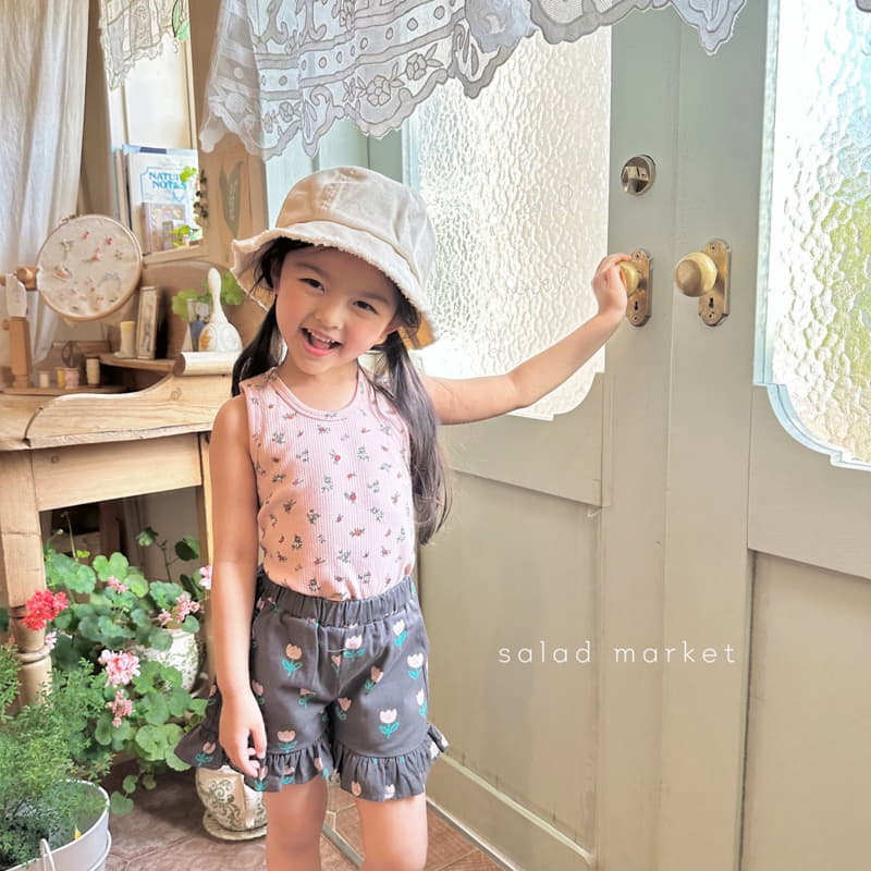 Salad Market - Korean Children Fashion - #prettylittlegirls - Flower Sleeveless - 7