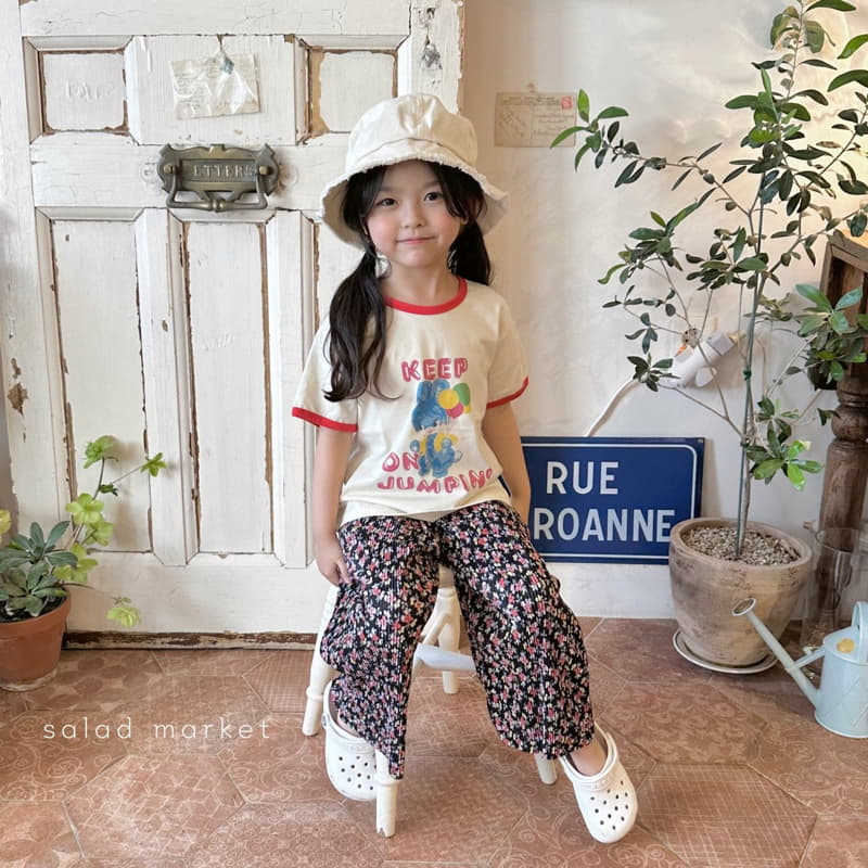 Salad Market - Korean Children Fashion - #stylishchildhood - Flower Pleats Pants - 9