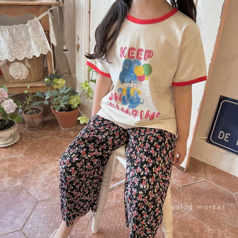 Salad Market - Korean Children Fashion - #toddlerclothing - Flower Pleats Pants - 8
