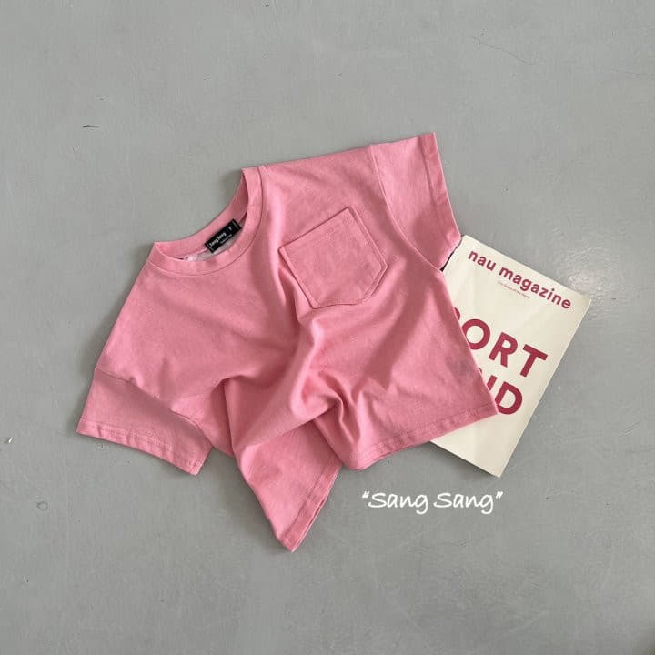 Sang Sang - Korean Children Fashion - #childofig - 5 Angle Pocket Tee - 5