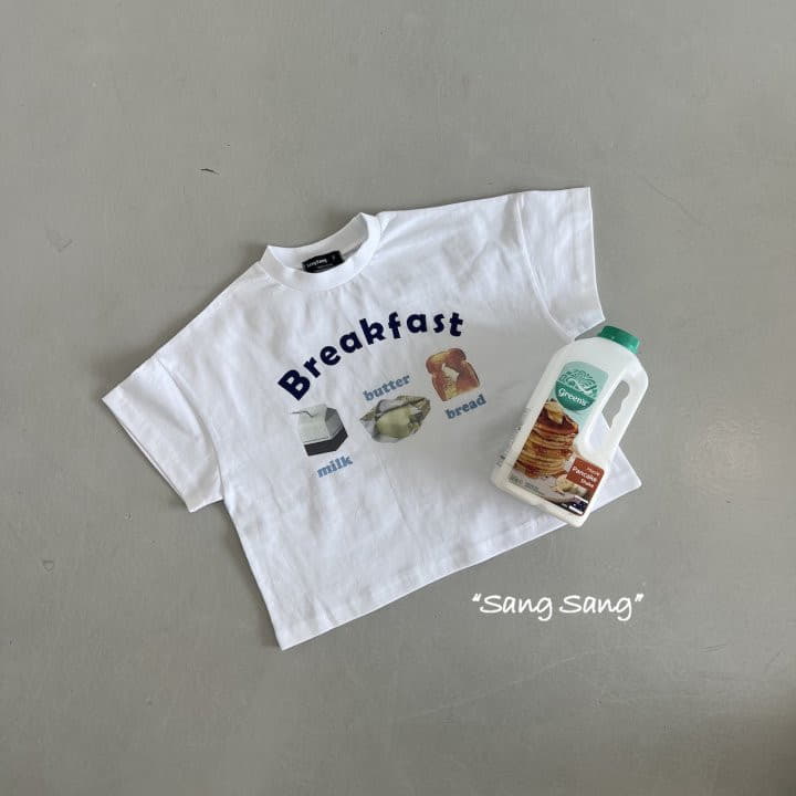 Sang Sang - Korean Children Fashion - #kidsshorts - Black First Tee - 3