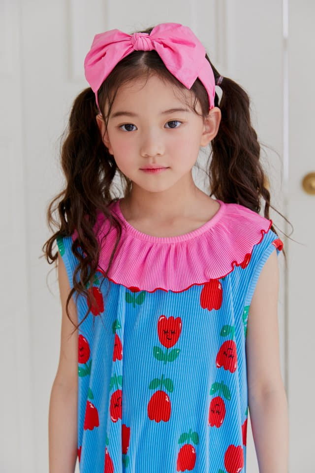 Sera - Korean Children Fashion - #magicofchildhood - Sailor Wrinkle One-piece - 4