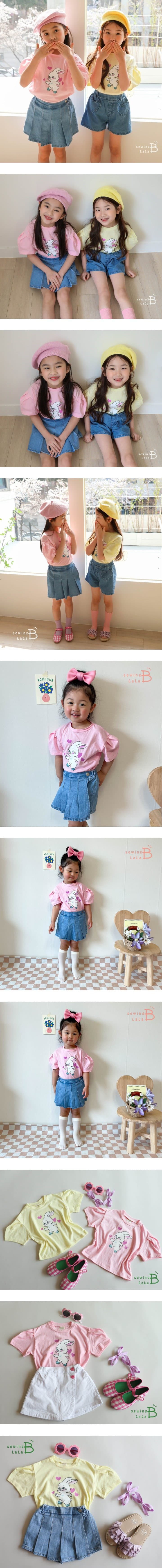 Sewing B - Korean Children Fashion - #childrensboutique - Rabbit Puff Tee