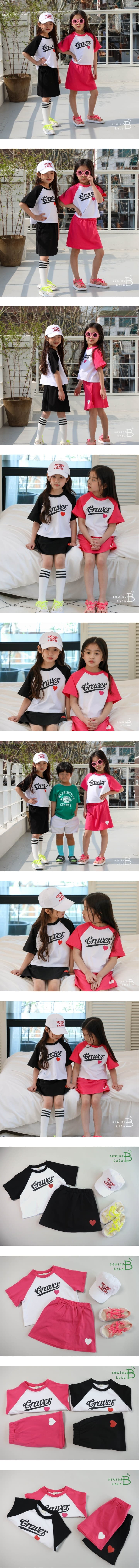 Sewing B - Korean Children Fashion - #kidsshorts - Raglan Top Bottom Set