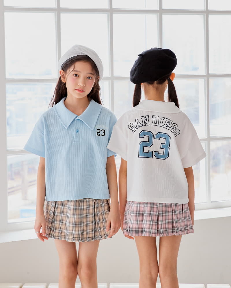 Sm2 - Korean Children Fashion - #Kfashion4kids - Number Waffle Tee - 12