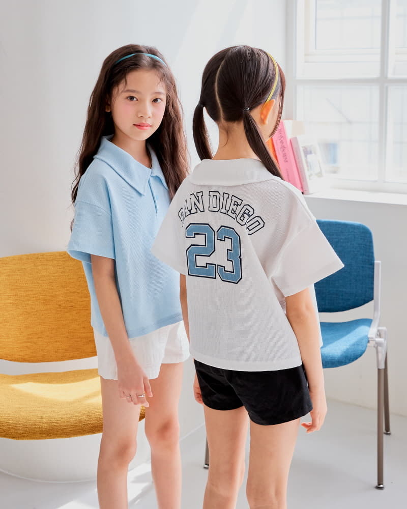 Sm2 - Korean Children Fashion - #designkidswear - Number Waffle Tee - 6
