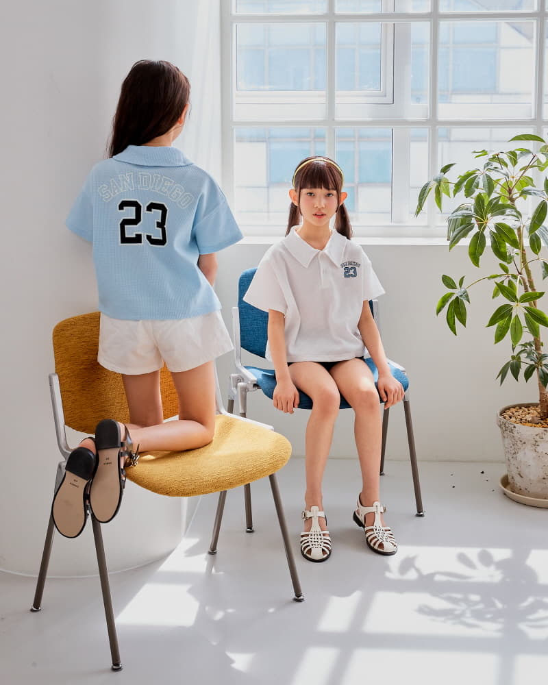 Sm2 - Korean Children Fashion - #discoveringself - Number Waffle Tee - 7