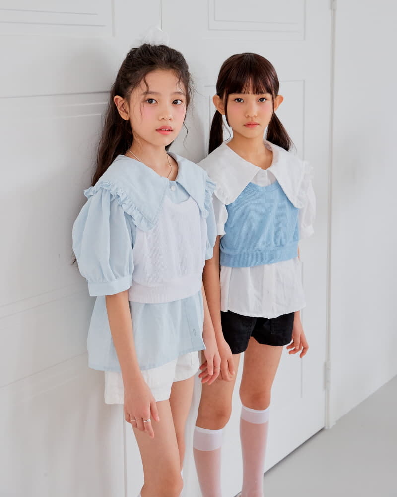 Sm2 - Korean Children Fashion - #kidsshorts - Knit Vest - 6
