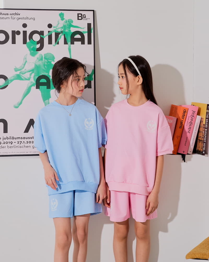 Sm2 - Korean Children Fashion - #kidsshorts - Pigment Top Bottom Set - 4