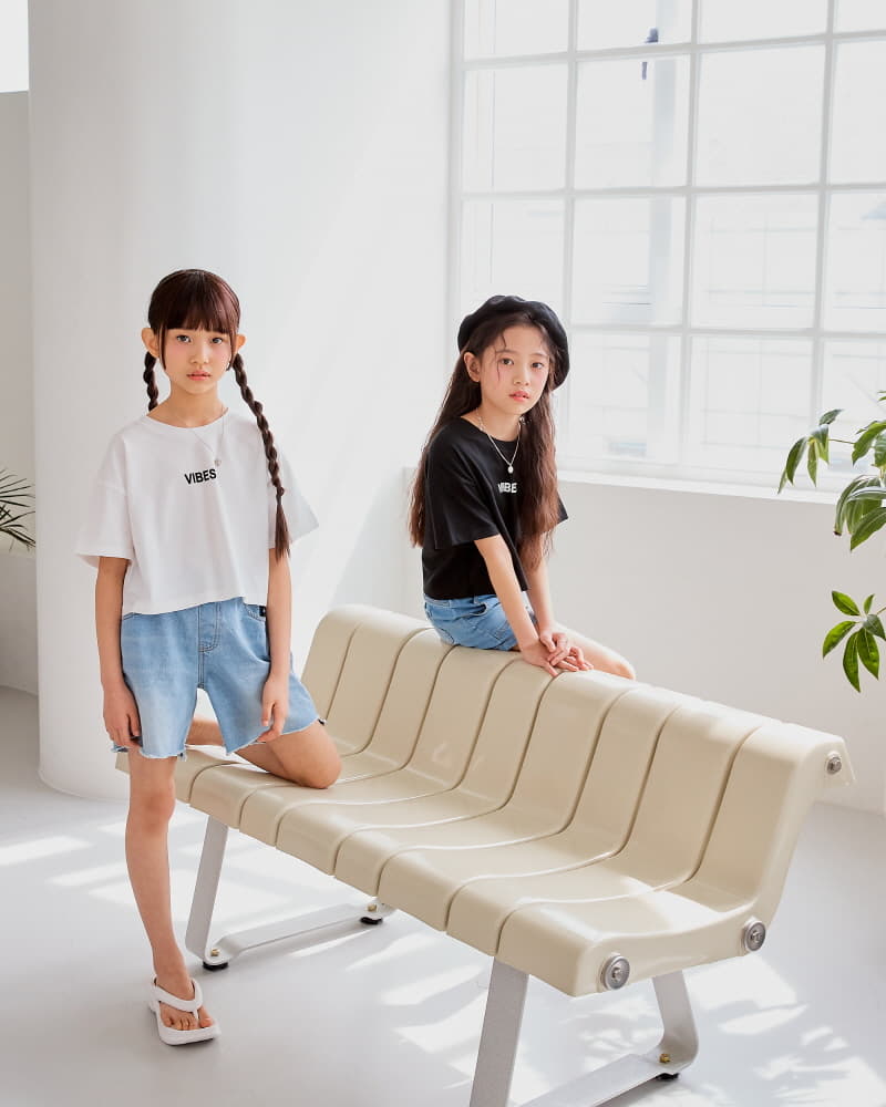 Sm2 - Korean Children Fashion - #minifashionista - Vibe Crop Tee - 11