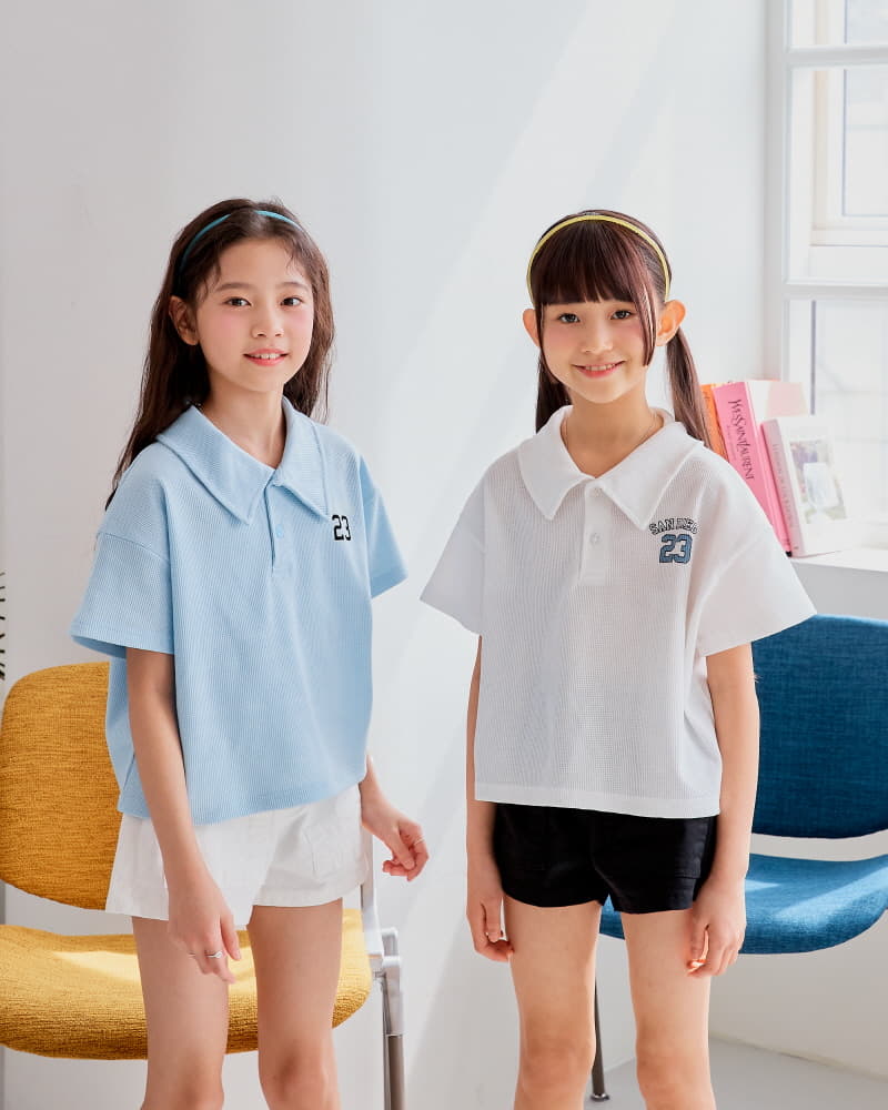 Sm2 - Korean Children Fashion - #stylishchildhood - Number Waffle Tee - 3