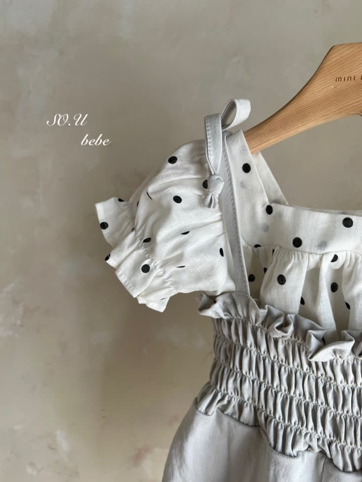 So U - Korean Baby Fashion - #babyfashion - Smock String Bodysuit - 12