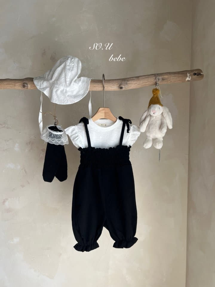 So U - Korean Baby Fashion - #babyoninstagram - Smock String Bodysuit