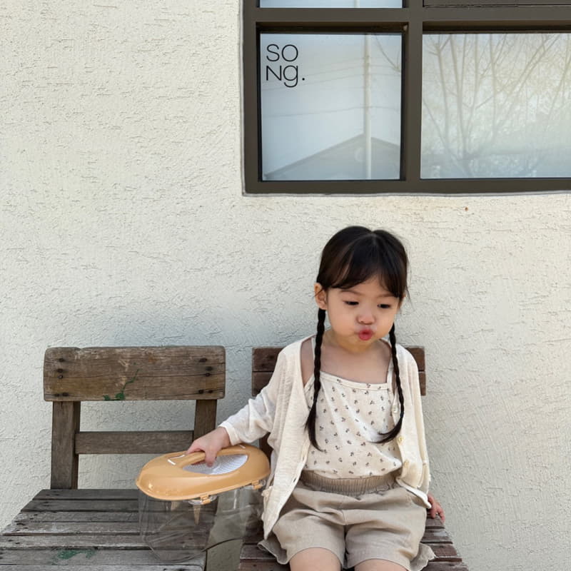 Song - Korean Children Fashion - #discoveringself - Linen Loose Cardigan - 11
