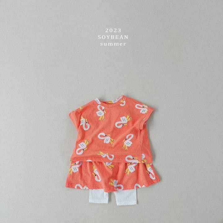 Soybean - Korean Children Fashion - #childofig - Swan Skirt Top Bottom Set - 5