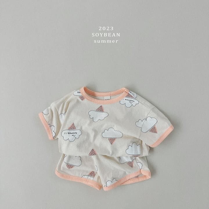 Soybean - Korean Children Fashion - #designkidswear - Ice Cream Top Bottom Set - 6
