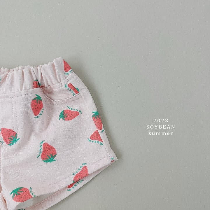 Soybean - Korean Children Fashion - #littlefashionista - Ten Strawberry Shorts - 6