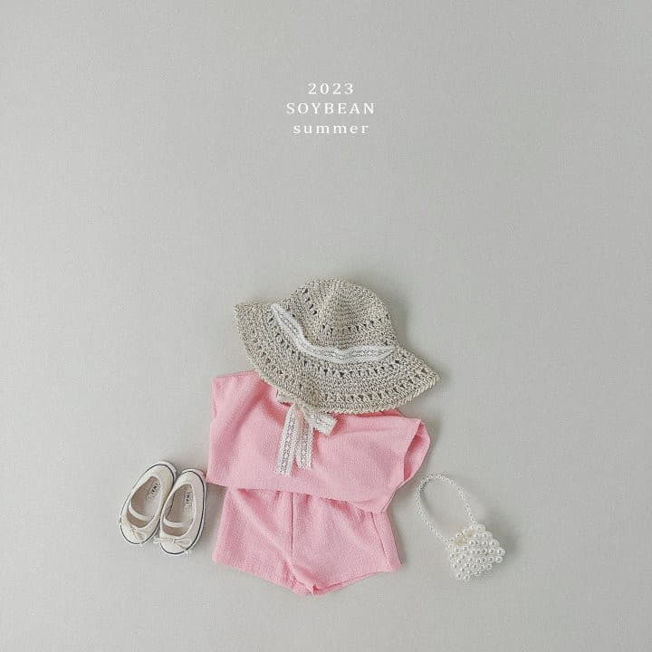Soybean - Korean Children Fashion - #prettylittlegirls - Air Conditioner Top Bottom Set - 2