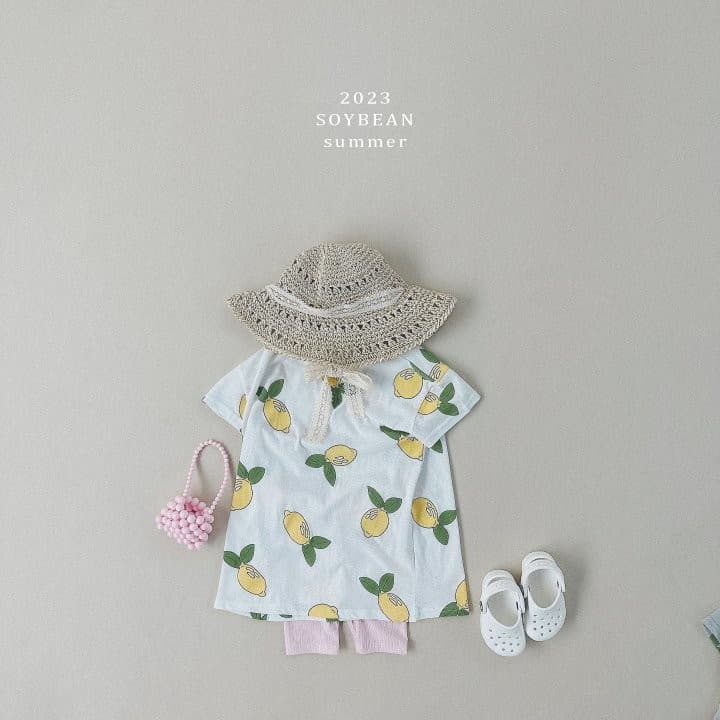 Soybean - Korean Children Fashion - #stylishchildhood - Lemon Long One-piece - 2