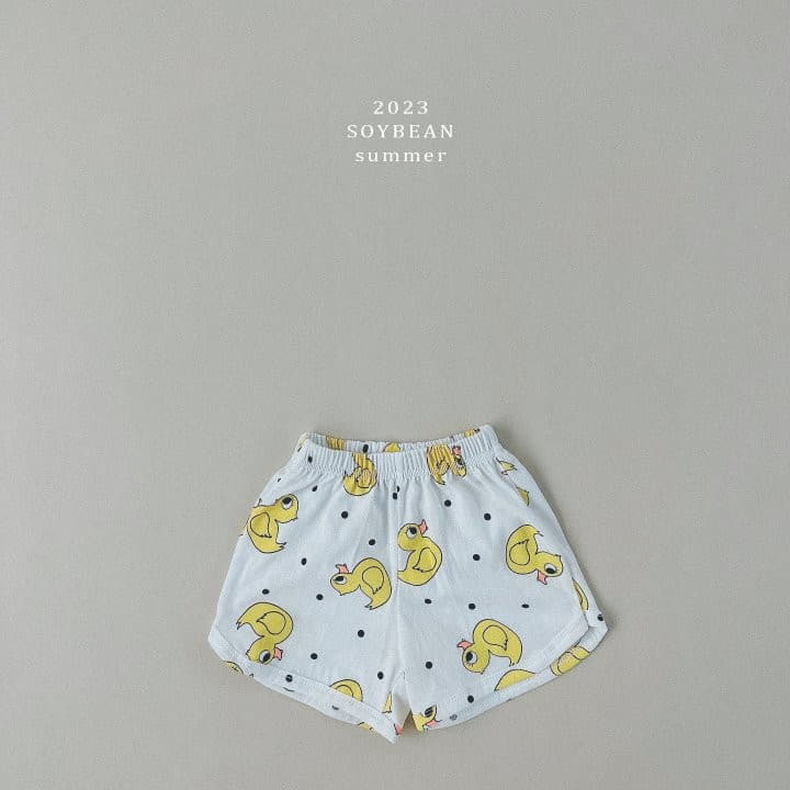 Soybean - Korean Children Fashion - #toddlerclothing - Lover Duck Top Bottom Set - 6