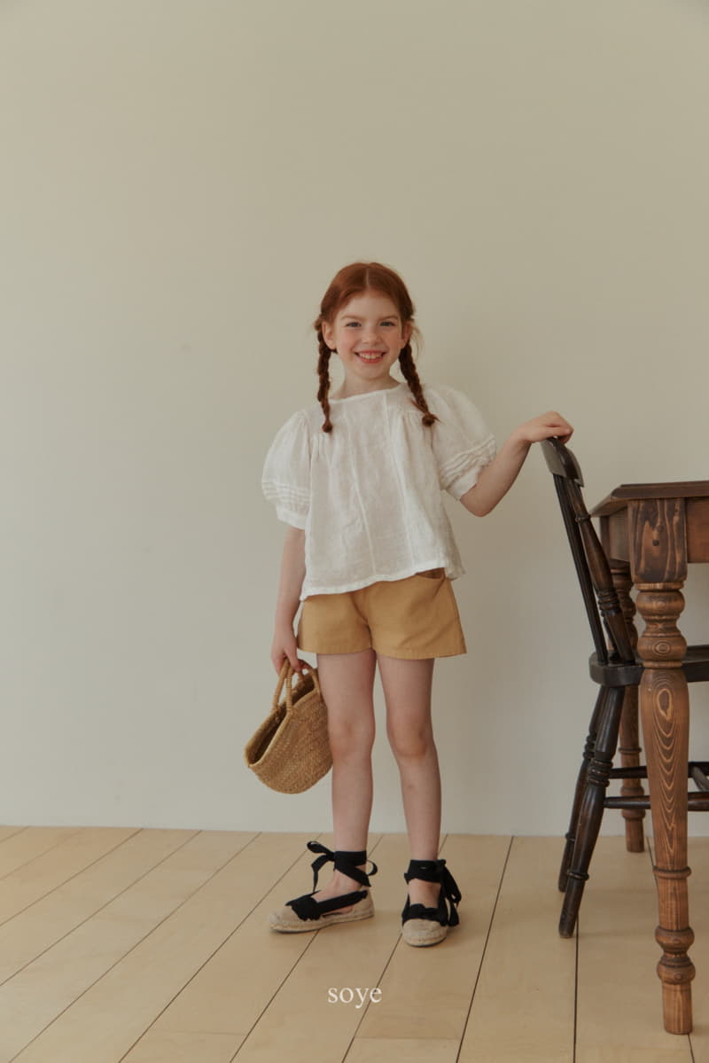 Soye - Korean Children Fashion - #designkidswear - Bom Linen Blouse - 8