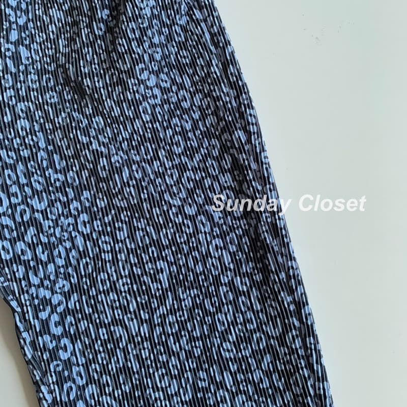 Sunday Closet - Korean Children Fashion - #fashionkids - Leopard Pleats Pants - 5