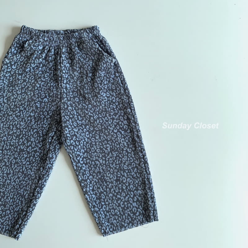 Sunday Closet - Korean Children Fashion - #kidsshorts - Leopard Pleats Pants - 6