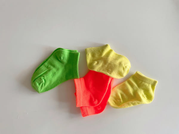 Teamand - Korean Children Fashion - #minifashionista - Neon Socks Set - 6
