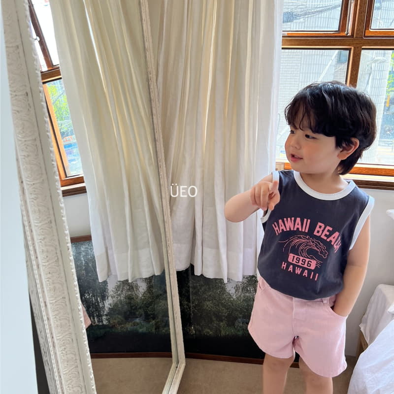 U Eo - Korean Children Fashion - #childofig - Hawaii Piping Sleeveless