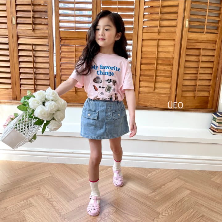 U Eo - Korean Children Fashion - #childofig - Pocket Denim Skirt