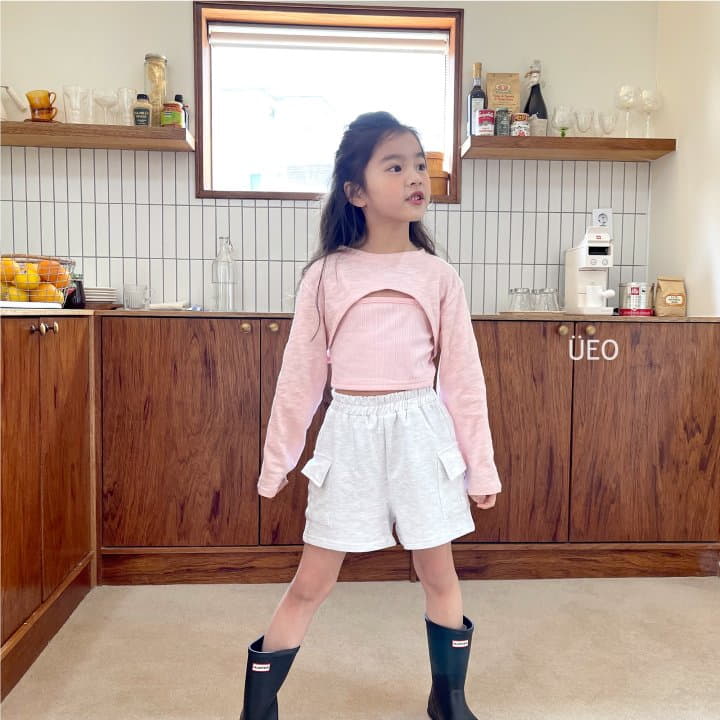 U Eo - Korean Children Fashion - #childrensboutique - Summer Crop Sleeveless Cardigan Set - 7