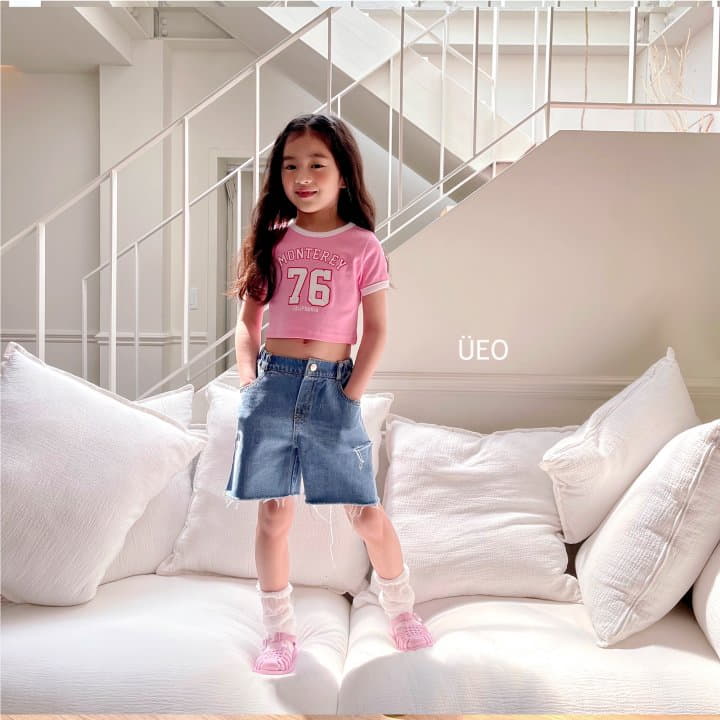 U Eo - Korean Children Fashion - #designkidswear - 76 Crop Tee - 2