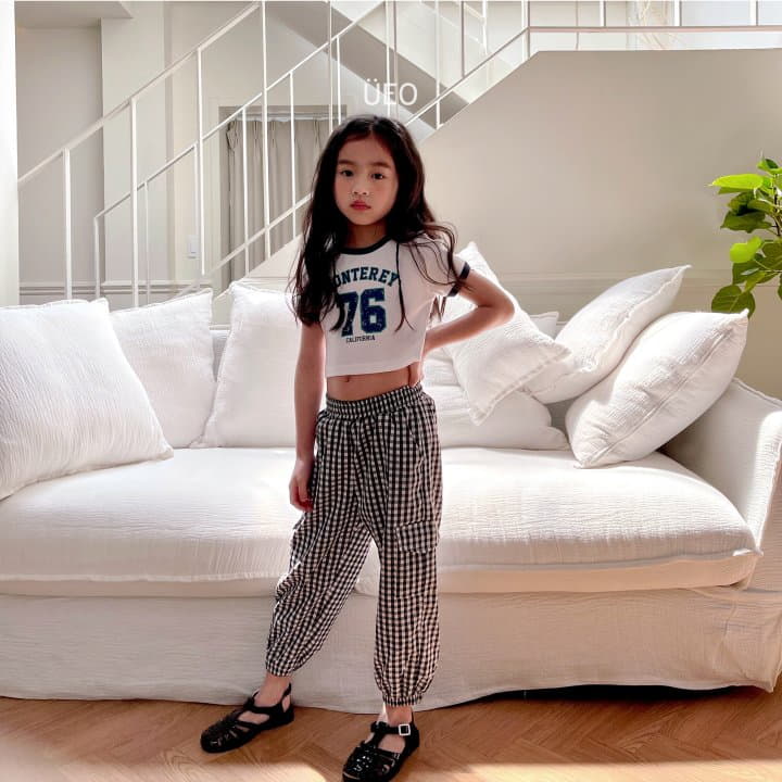 U Eo - Korean Children Fashion - #childrensboutique - Check Gunbbang Pants - 4