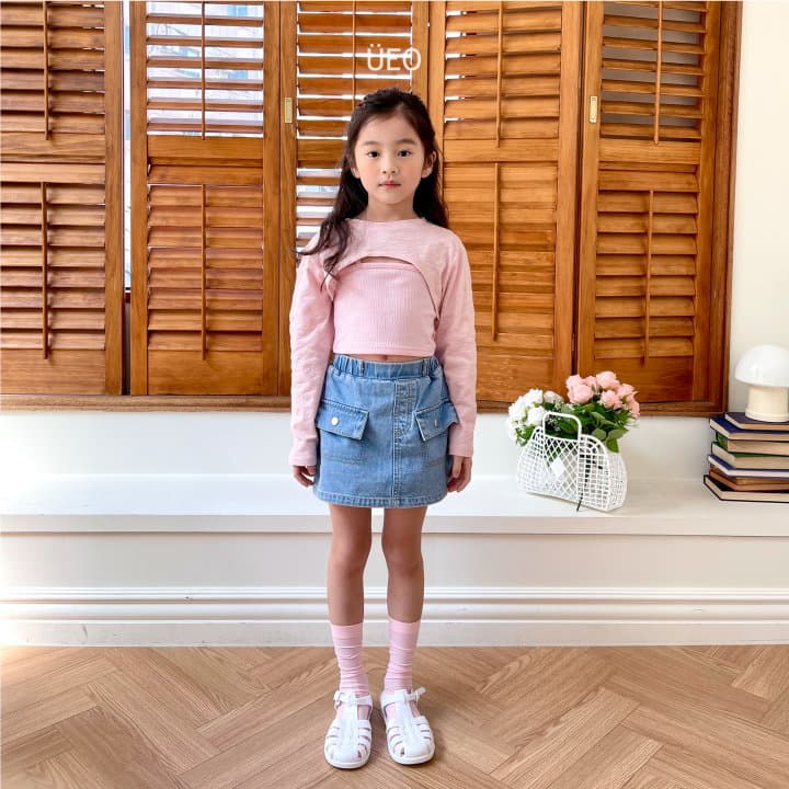 U Eo - Korean Children Fashion - #discoveringself - Summer Crop Sleeveless Cardigan Set - 9